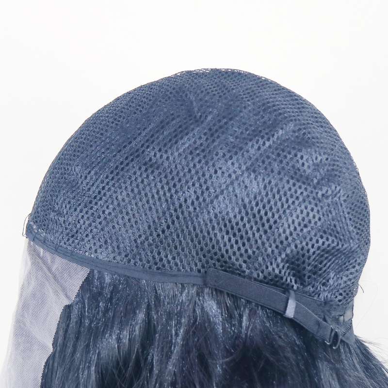 DALUSE WIG 26-inch Transparent Lace Front Black Wavy Wig