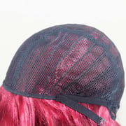 DALUSE WIG 10-inch Burgundy Bob with Bangs Wig