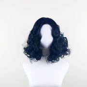 DALUSE WIG Black 12-inch Full Lace Front Shaggy Wavy Short Wig