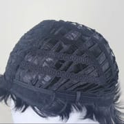 DALUSE WIG Black Layered Short Pixie Wig with Bangs