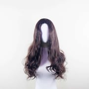 Daluse WIG Dark Brown 26-inch Wavy Wig with Transparent Lace Front