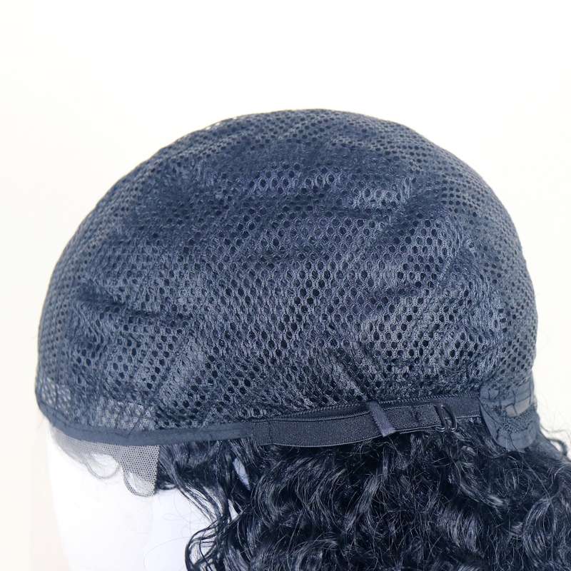 Daluse WIG Black 12-inch 13x4 Deep Wavy Bob with Lace Closure Wig