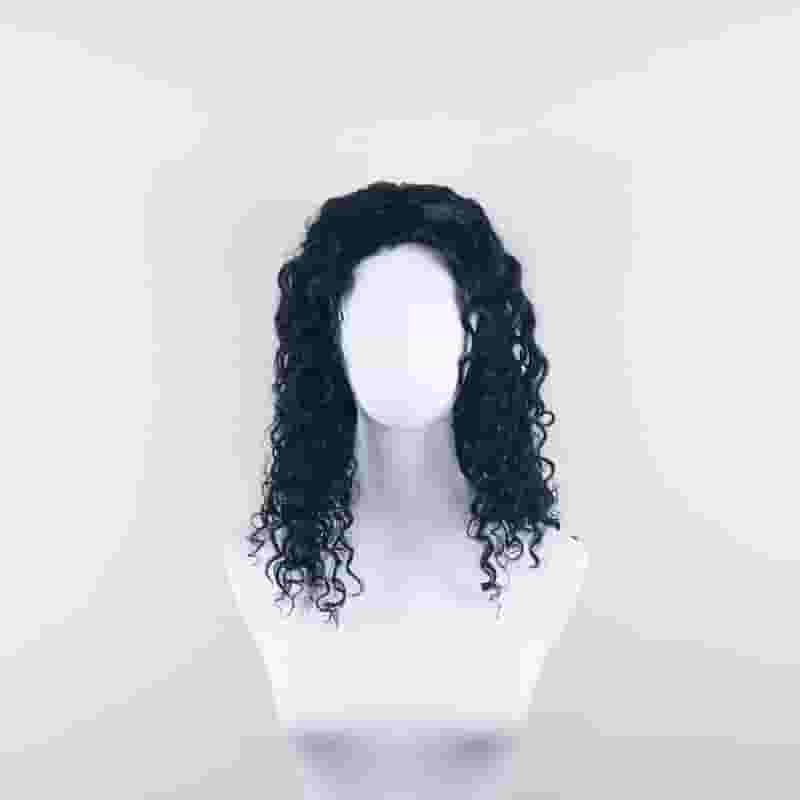DALUSE WIG 12-inch Black 13x4 Deep Wave Bob Wig with Lace Closure