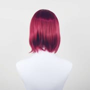 DALUSE WIG 10-inch Burgundy Bob with Bangs Wig