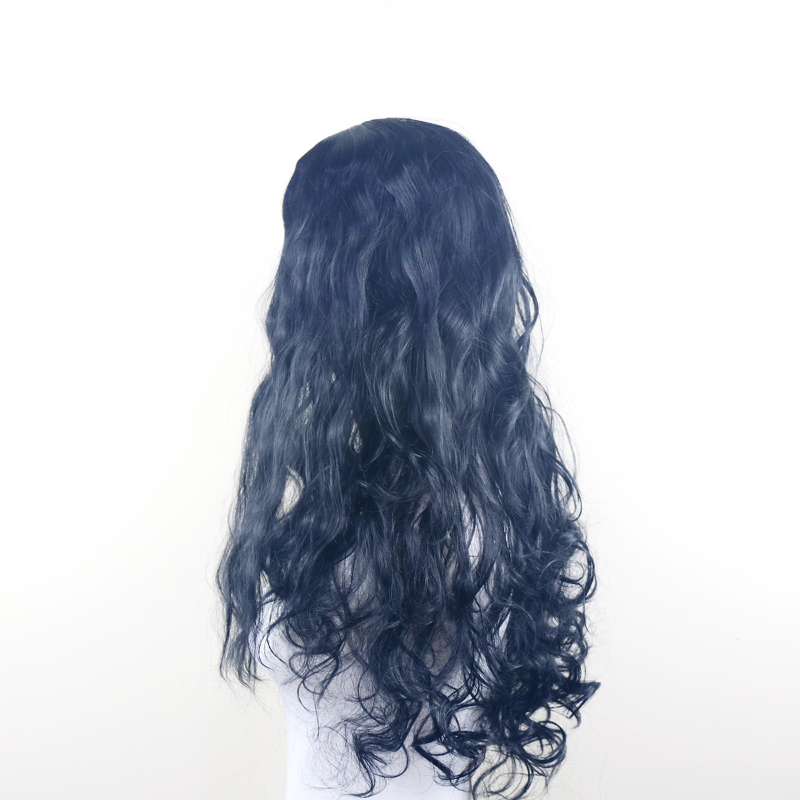 DALUSE WIG 26-inch Transparent Lace Front Black Wavy Wig