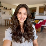 Daluse WIG Dark Brown 26-inch Wavy Wig with Transparent Lace Front