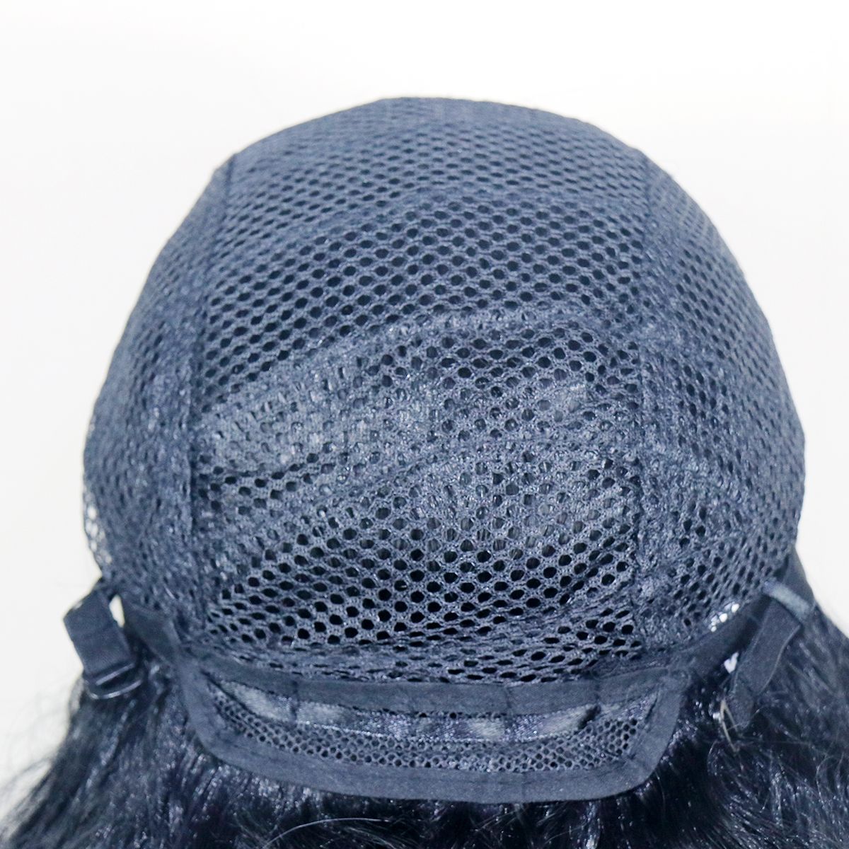 Daluse WIG 26-Inch Long Black Curly Rose Mesh Wig