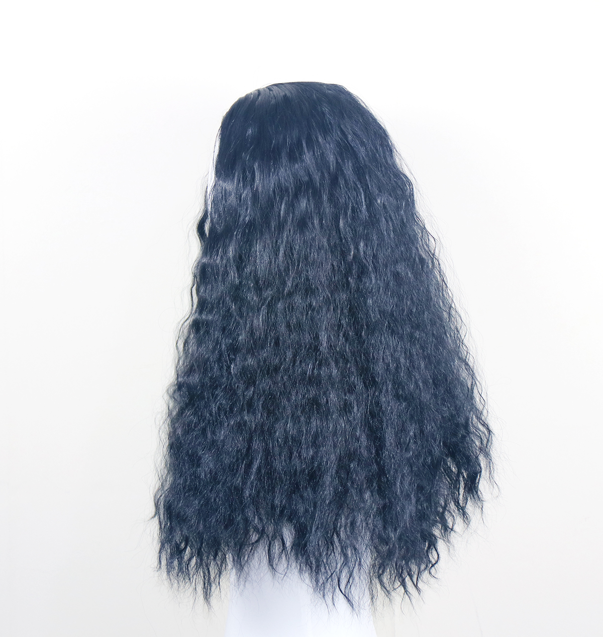 Daluse WIG 26-Inch Long Black Curly Rose Mesh Wig