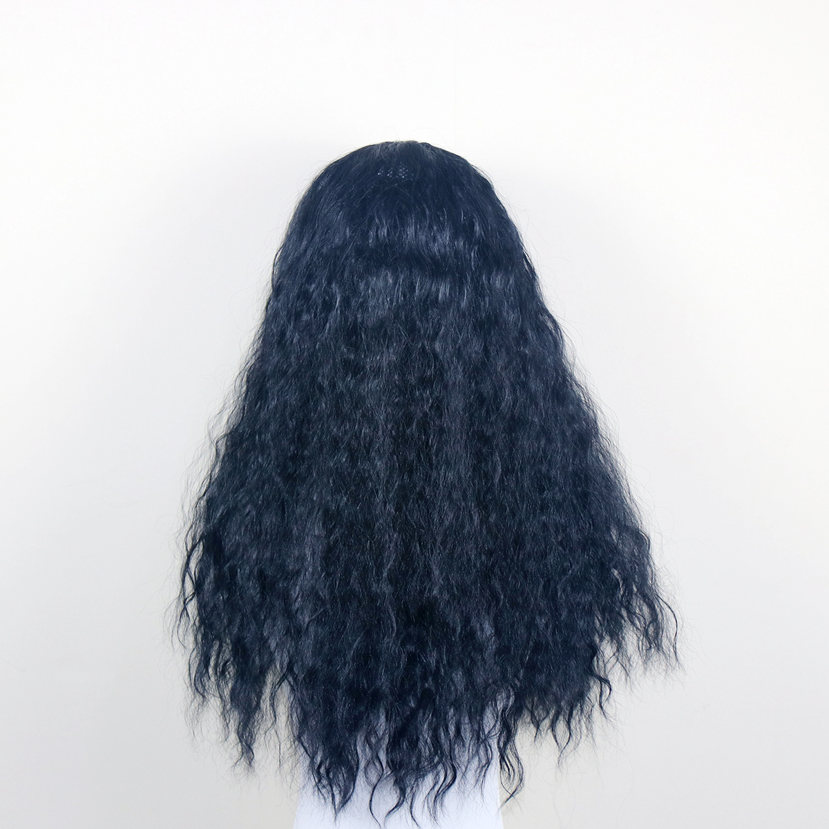 Daluse WIG 26-Inch Long Black Curly Rose Mesh Wig