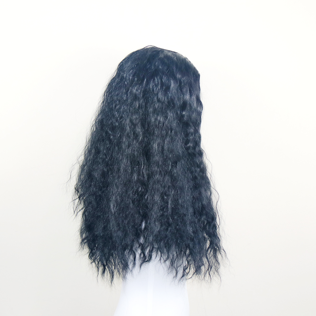 Daluse WIG 26-Inch Long Black Curly Rose Mesh Wig