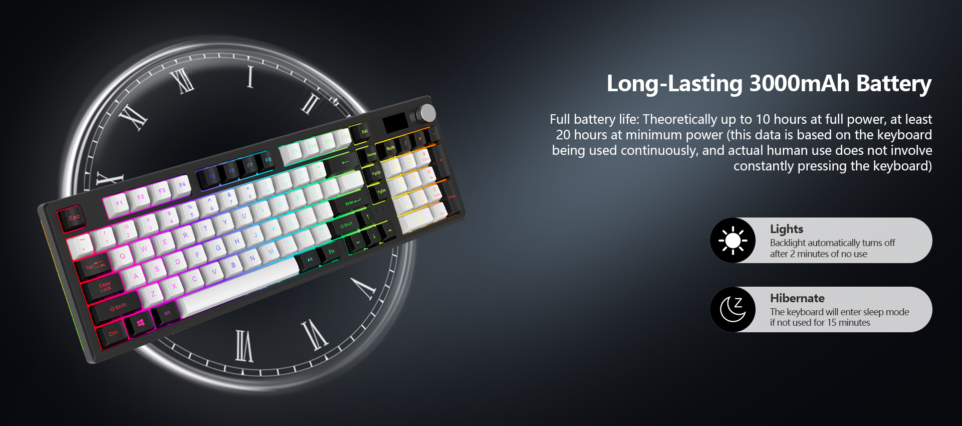 Keyboard Customizable Screen RGB Wireless 97% Keyboard with Custom Screen & Knob - Fully ...