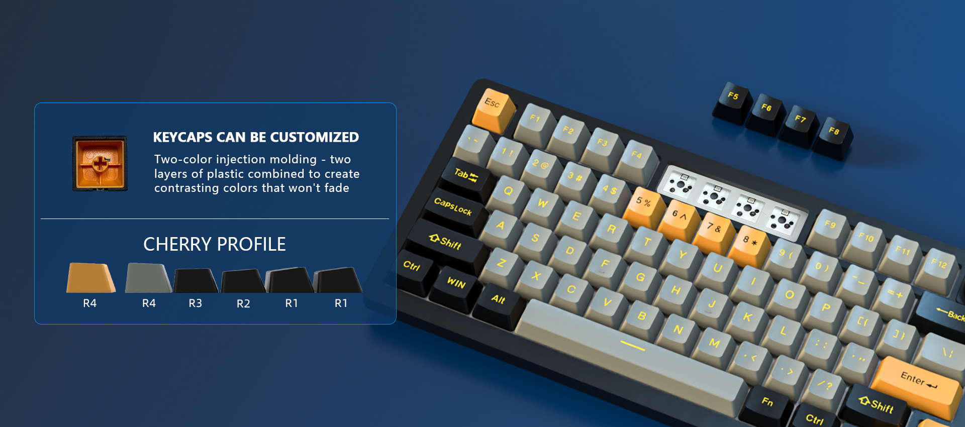 5000mAh Beast 98-Key RGB Wireless Mechanical Keyboard with Hot-Swap ...