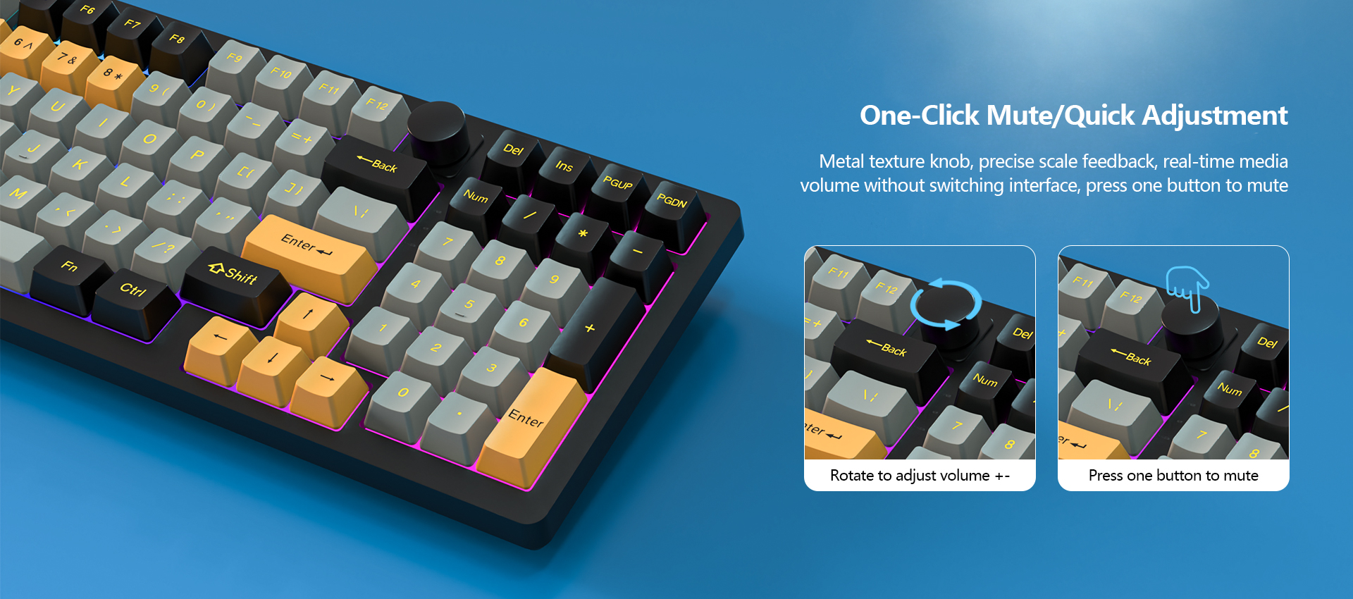 5000mAh Beast 98-Key RGB Wireless Mechanical Keyboard with Hot-Swap ...