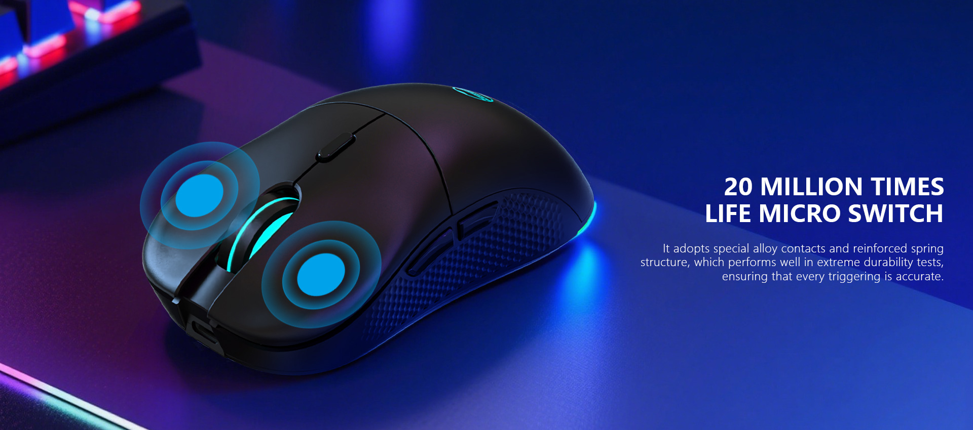 Customizable Tri-Mode Mouse with 16.8 Million RGB & 20 Million Click ...