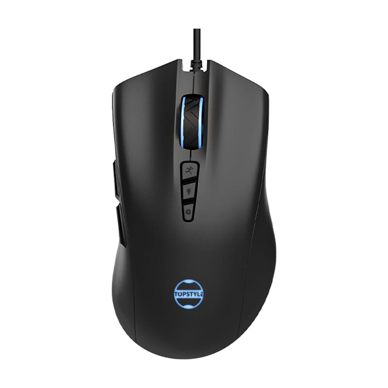 Ergonomic RGB Wired Gaming Mouse with Smooth Glide Feet