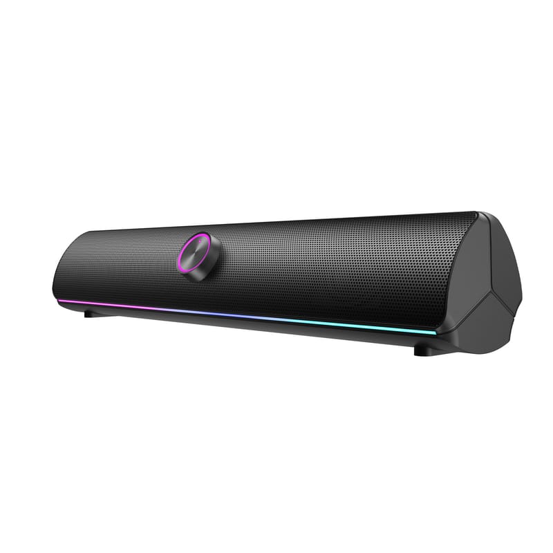 RGB Speakers with Real-Time Volume Control & Vivid Light Show Gaming Speakers RGB