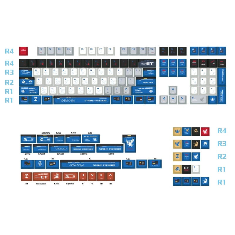 132 Keys Full Size PBT Double-Shot Keycap Set – OEM Profile, Durable & Anti-Fading