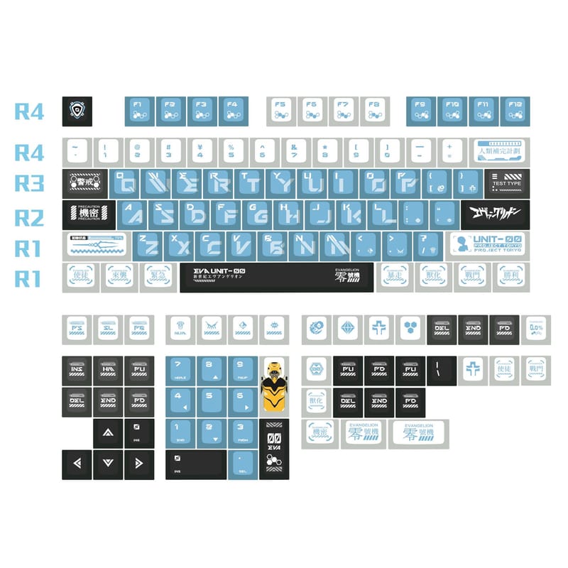 Full Size DSA Profile Keycap Set – Uniform Height PBT Dye-Sub Minimalist Desk Setup