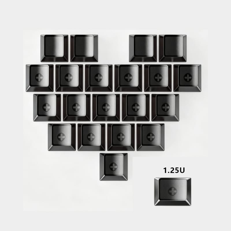21 Key Heart-shaped Keycaps Set – Romantic Backlit PBT Keys for Mechanical Keyboard (Cherry MX)
