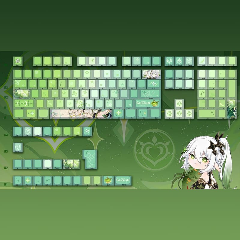 Industrial Full Keycaps Set – Laser Etched PBT, Non-Slip Texture, 135 Keys