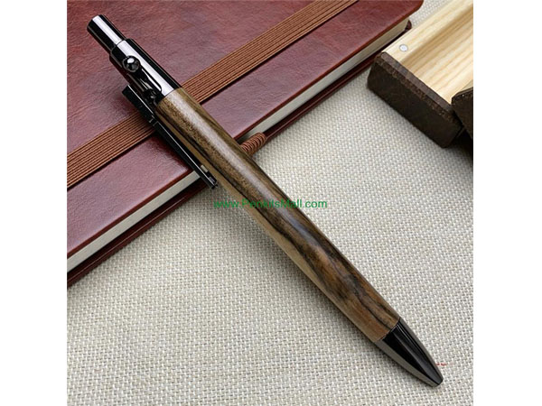 Pen made of walnut wood