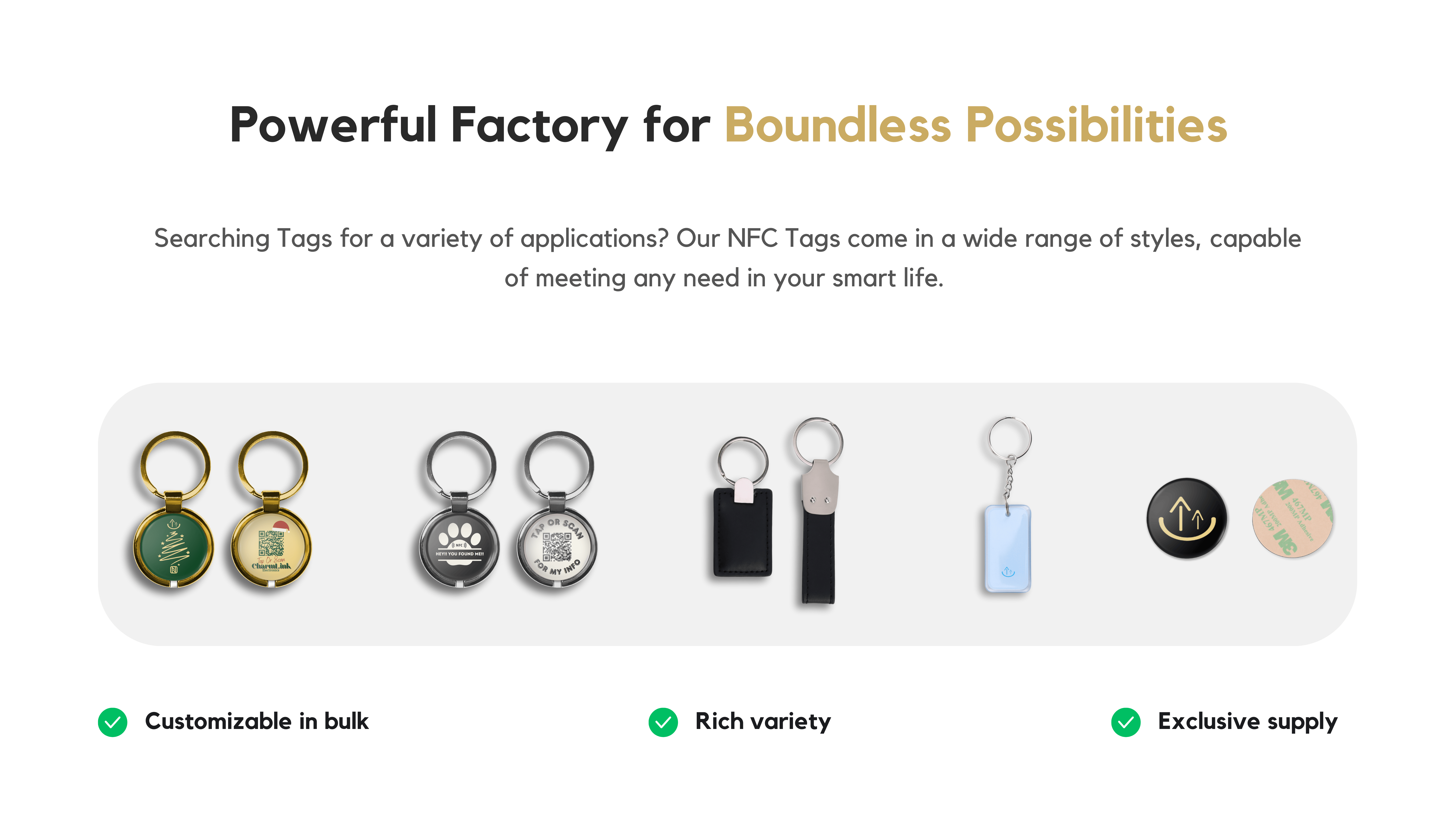 Epoxy metal cladding tag NFC tag