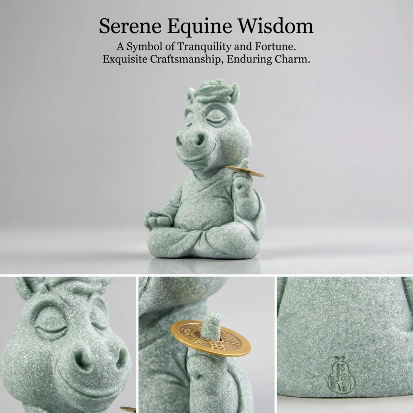 Close-up detail of Master Horse bluestone carving – texture, edges, and handcrafted finish