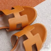Sandals, With Heels 4.5 , C37 Gold Epsom