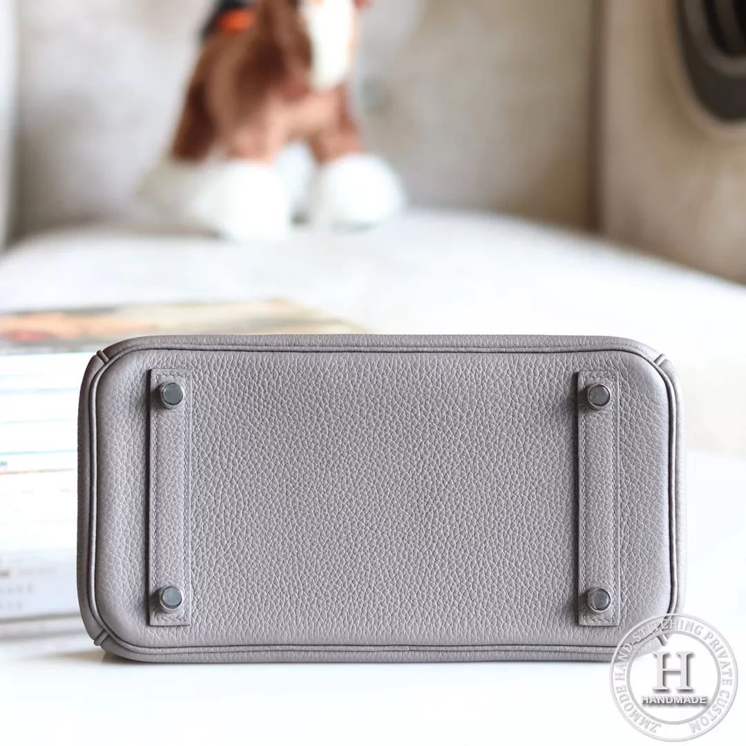 Birkin 25 Togo 8F锡器灰 Etain 银扣