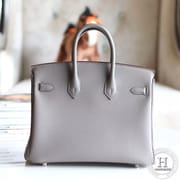Birkin 25 Togo 8F锡器灰 Etain 银扣