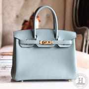 Birkin 30cm Togo 7G Blue Ciel  Ghw