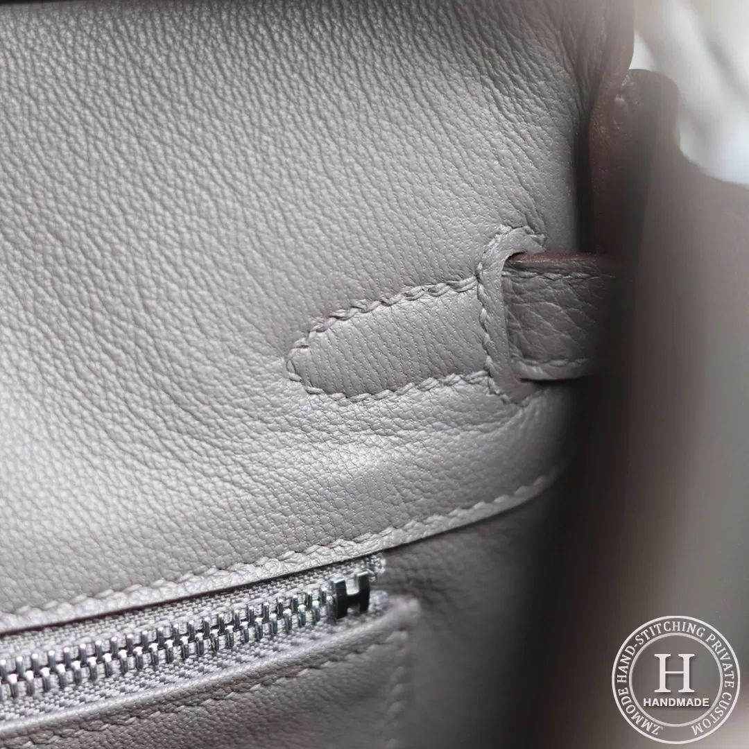 Birkin 25 Togo 8F锡器灰 Etain 银扣