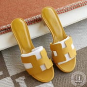 9D Amber Yellow H Medium with 4.5 Hermes Epsom Size 34-42