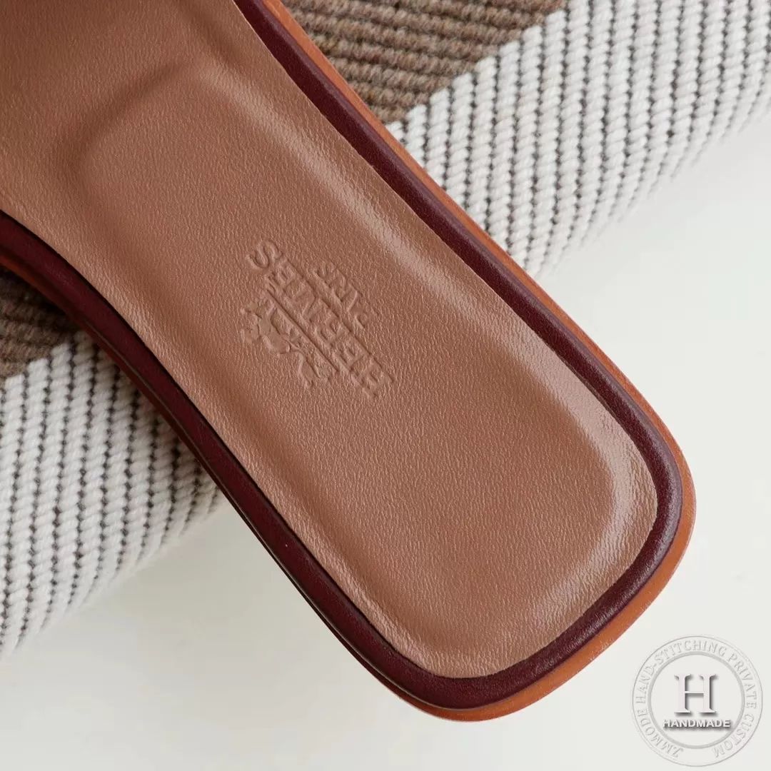 H Flat Slippers Slippers Swift Burgundy size 34-42