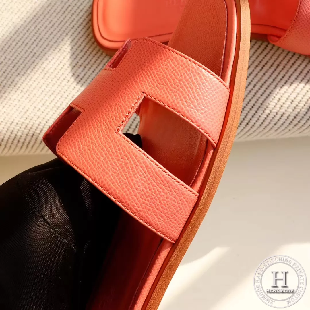 H Flat slippers slippers Epsom Lobster Powder size 34-42 H Flat slippers slippers Epsom Lobster Powder size 34-42