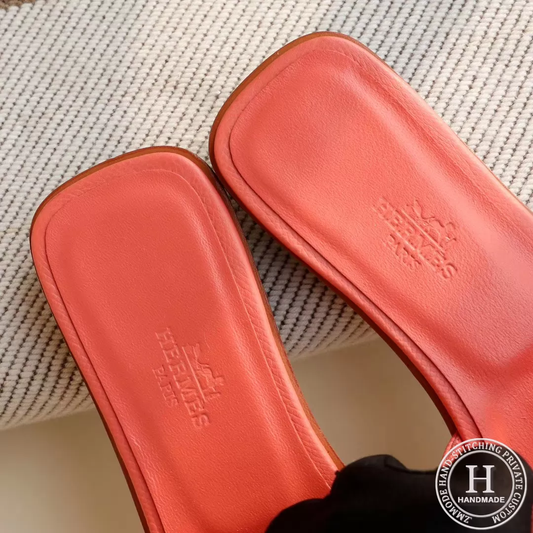 H Flat slippers slippers Epsom Lobster Powder size 34-42 H Flat slippers slippers Epsom Lobster Powder size 34-42