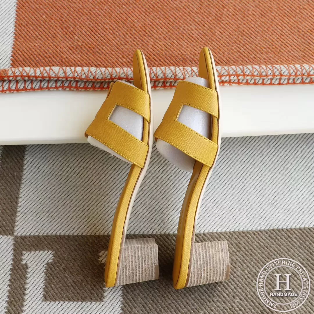 9D Amber Yellow H Medium with 4.5 Hermes Epsom Size 34-42 9D Amber Yellow H Medium with 4.5 Hermes Epsom Size 34-42