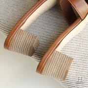 H Medium heel 4.5cm Slippers Slippers Swift Gold brown size 34-42