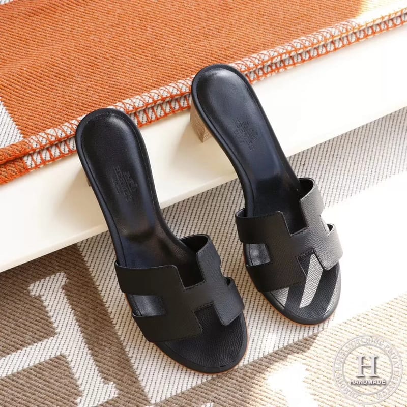 Mid Heel 4.5  Epsom Black Size 34-42