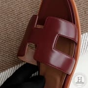 H Flat Slippers Slippers Swift Burgundy size 34-42