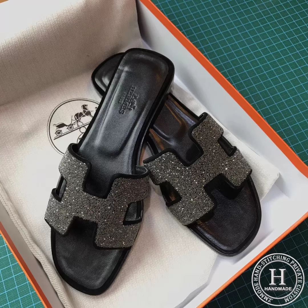 H slippers black diamond Glitter 35-40