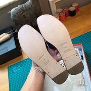 CUSTOM ORAN SANDAL Lizard 7C Cobalt 34-42