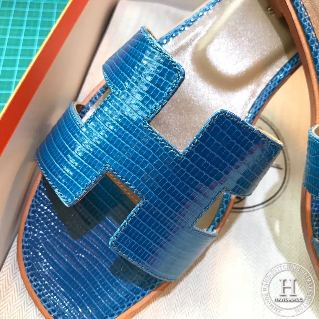 Hermes Flat slipper Lizard Skin 9W Crocus 35-39 pre-order-4104
