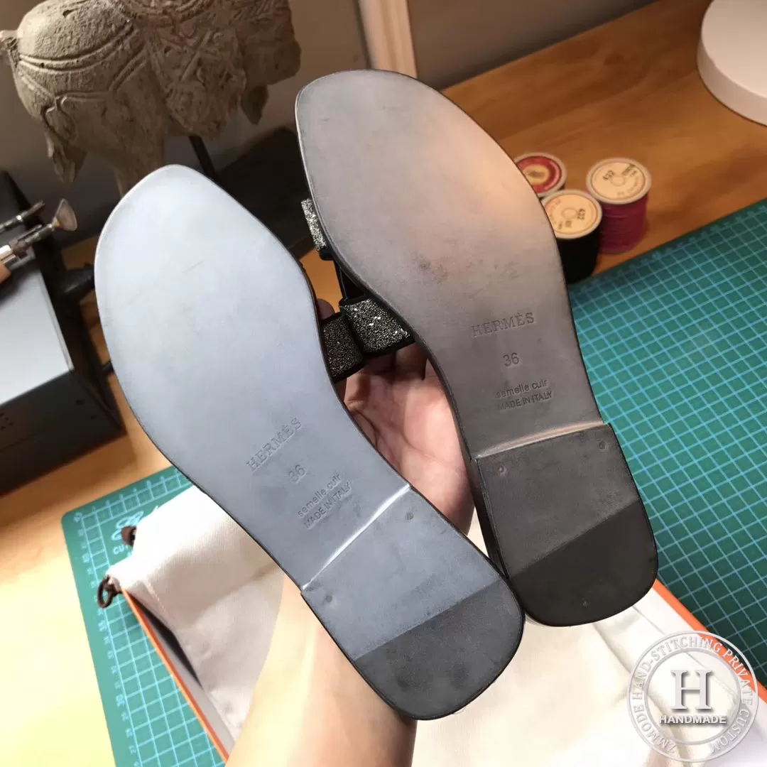 H slippers black diamond Glitter 35-40 H slippers black diamond Glitter 35-40