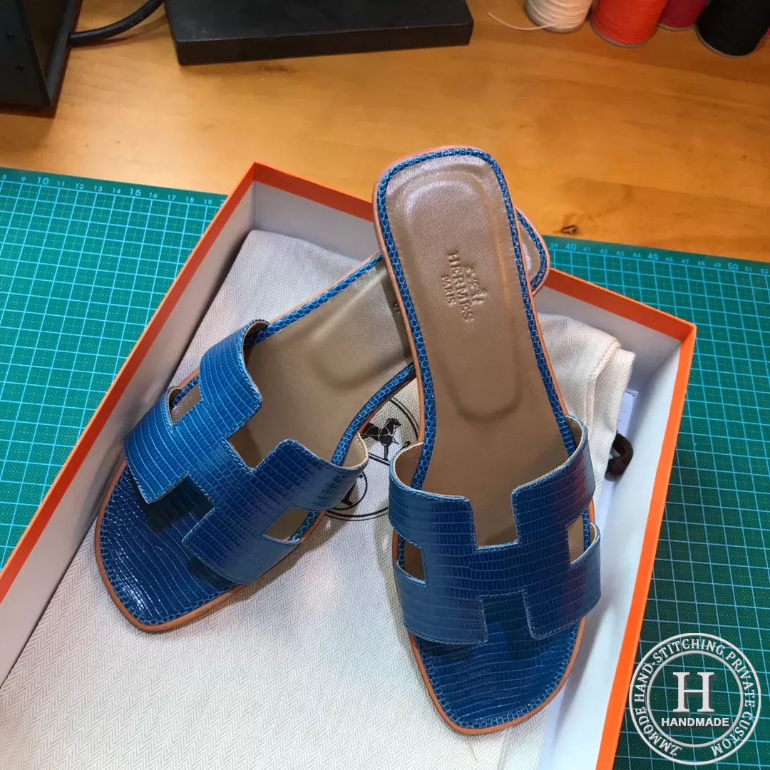 Hermes Flat slipper Lizard Skin 9W Crocus 35-39 pre-order-4104