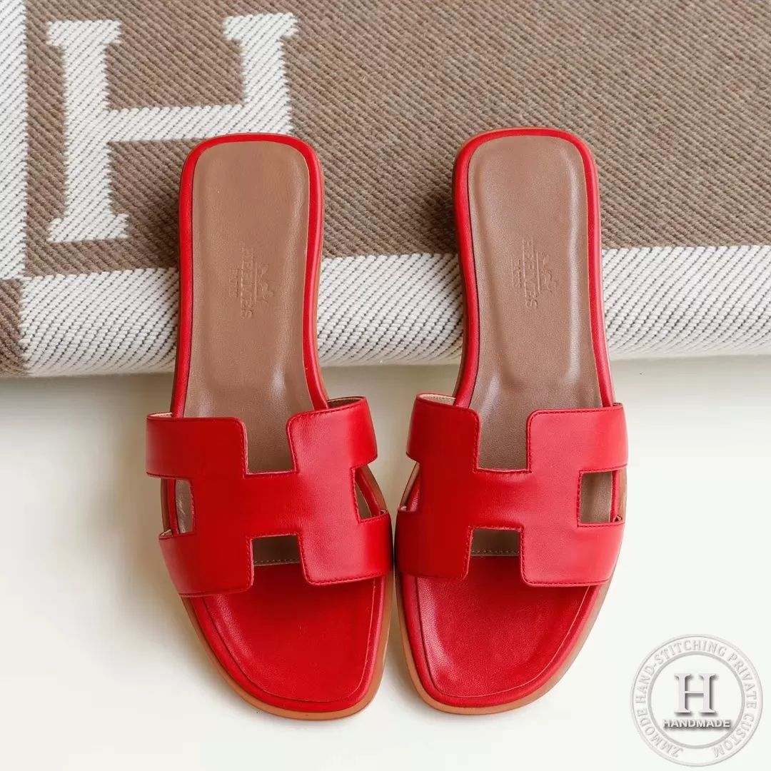 H Flat Slippers Slippers Swift Q5 Red Size 34-42