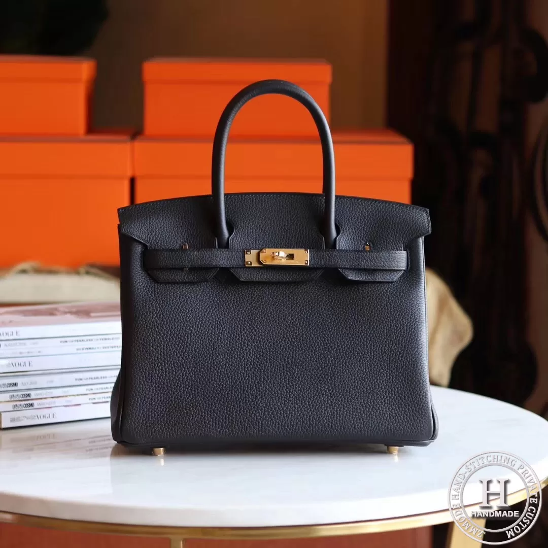 89 NOIR BLACK TOGO BIRKIN 30 GHW