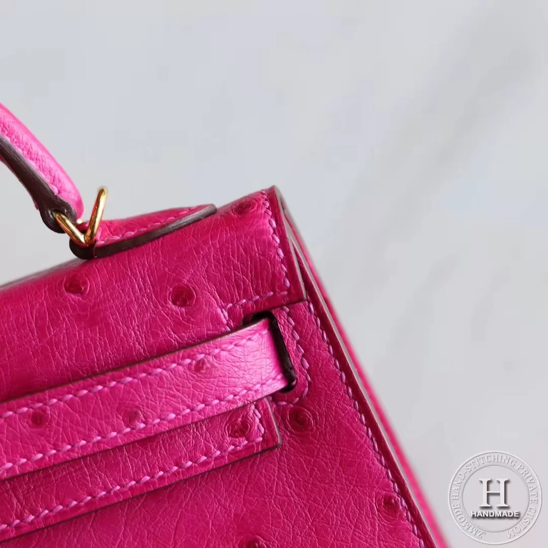 MINI KELLY II  Ostrich 7Q MYKONOS  PHW-6798