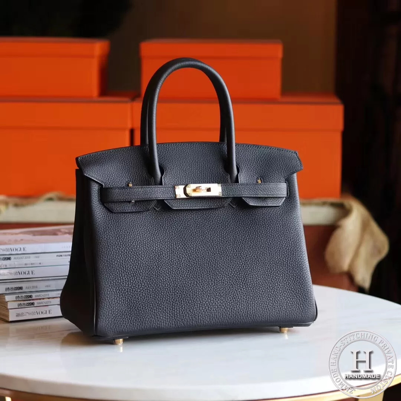 89 NOIR BLACK TOGO BIRKIN 30 GHW