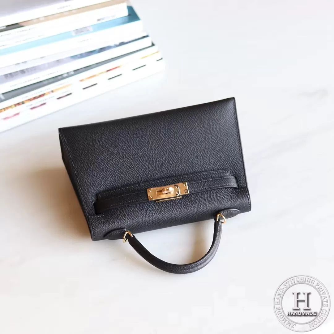 MINI KELLY II  89 Noir Eepsom